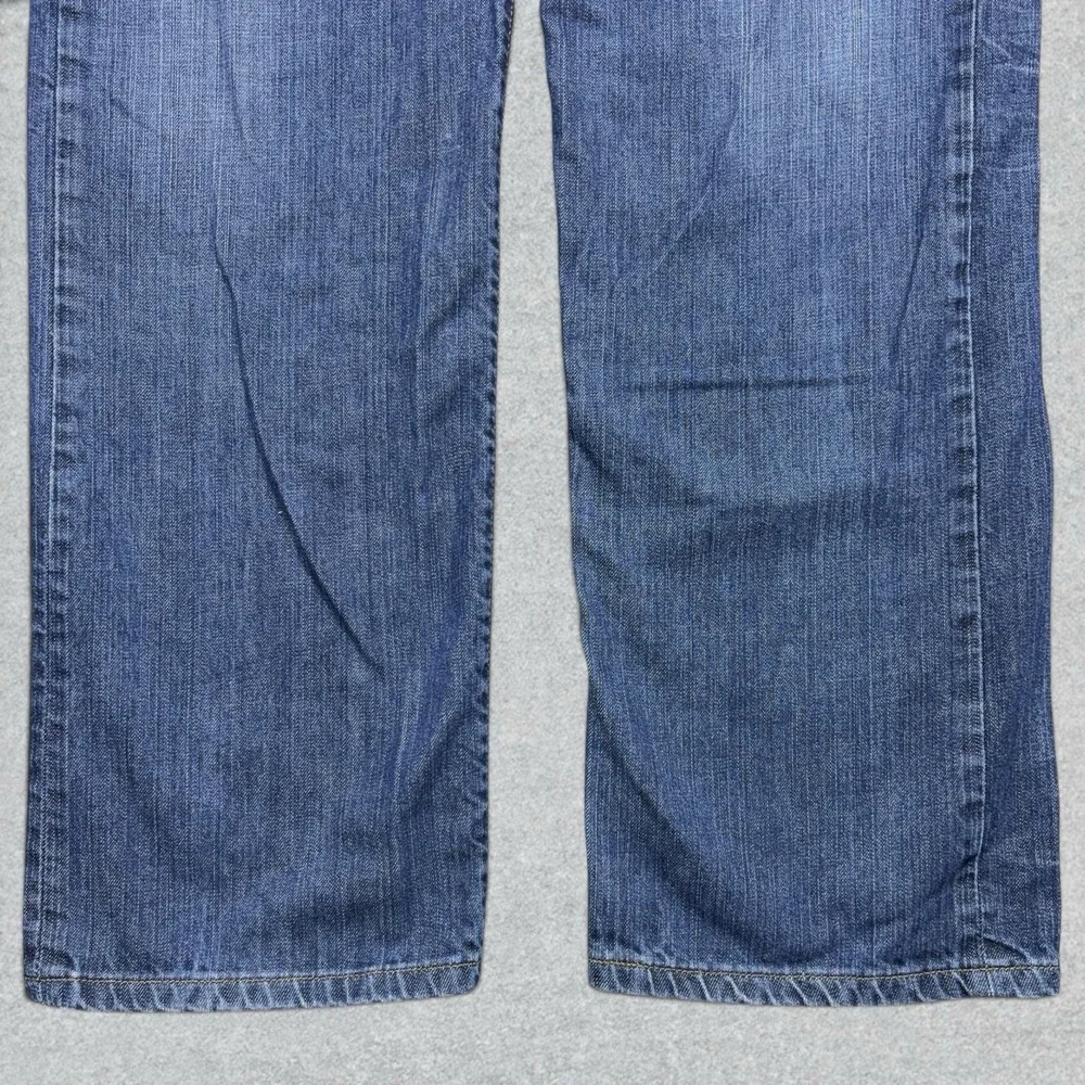 Y2K Levi's 501 Jeans Mens 36x34 Blue Denim Fade Straight Leg Button Fly WPL 423